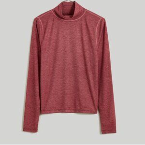 Mdwll Semi-Sheer Mockneck Tee $48